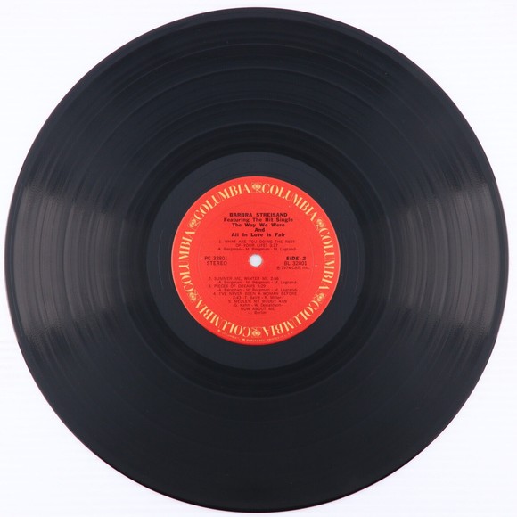 Barbra Streisand The Way We Were & All In Love Is Fair 1974 LP Record PC 32801 - Picture 15 of 16